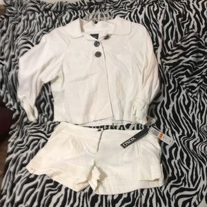 XOXO jacket and shorts set